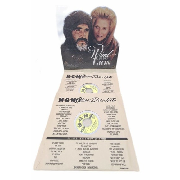 The Wind And The Lion Laserdisc Movie - Deluxe Letter Box Edition Sean Connery - Picture 3 of 3